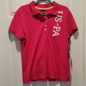 U.S. Polo Assn. Vibrant Pink Polo Shirt
